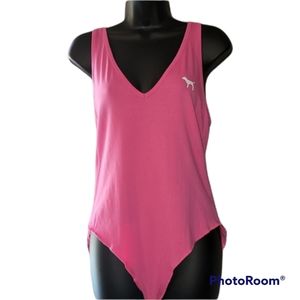 PINK bodysuit sz L